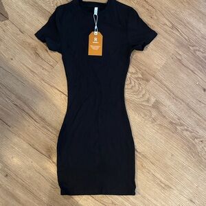 ReoRia Elegant Black Mini Dress